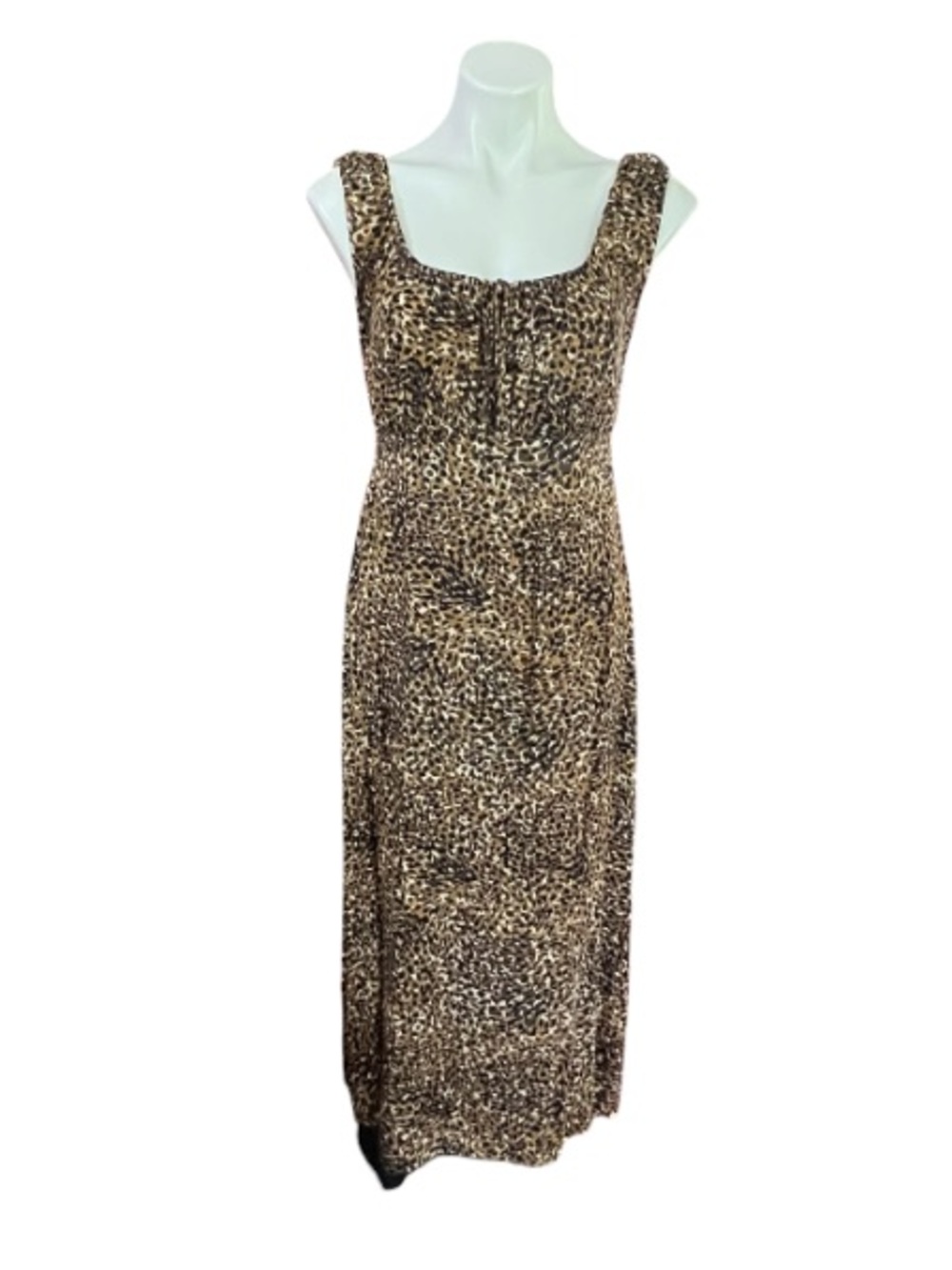 Leopard Print Modern Column Dress Old Navy Small